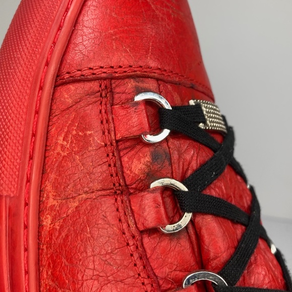 Balenciaga Arena High Creased Leather Red - Picture 15 of 16